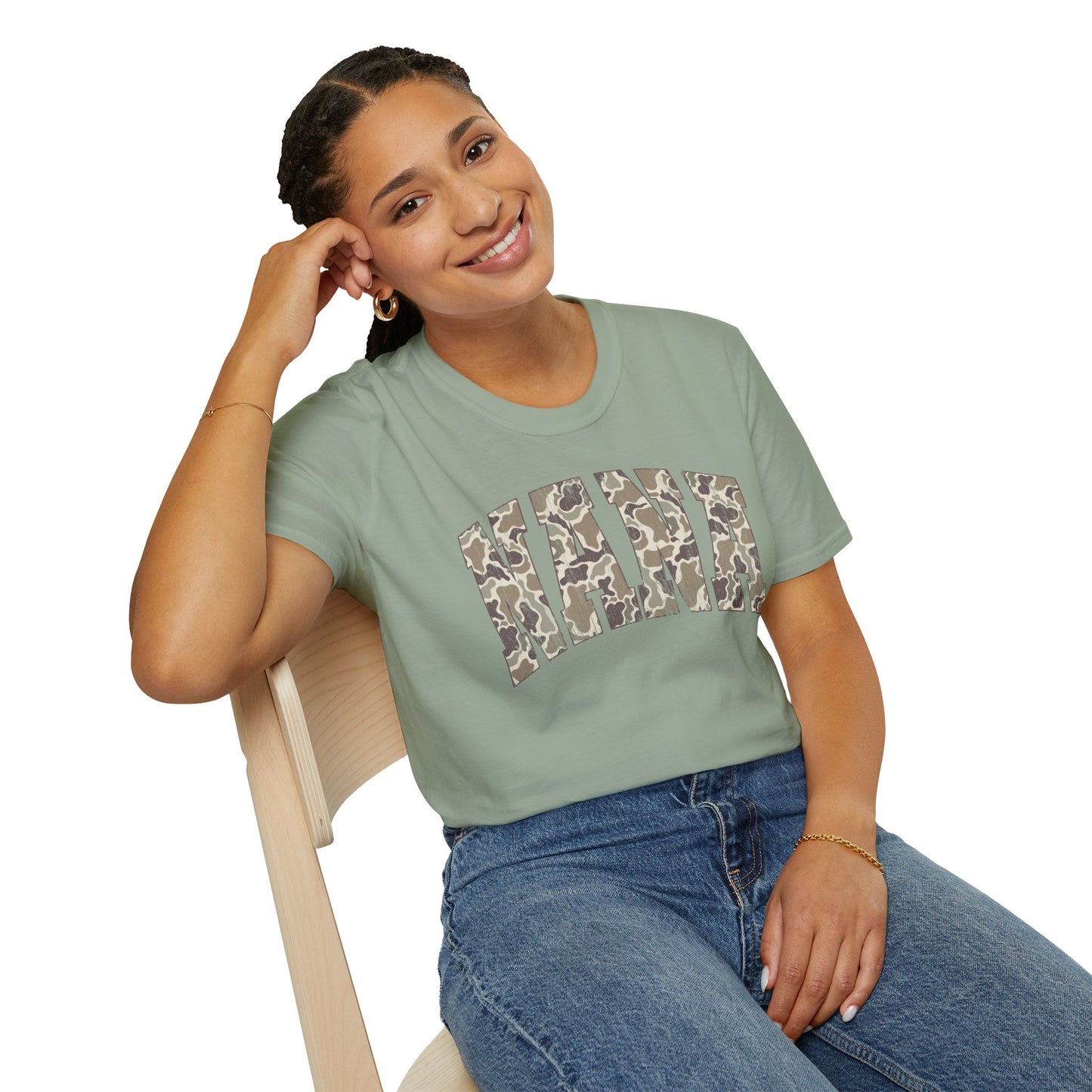 Nana Camo2 Print T-Shirt