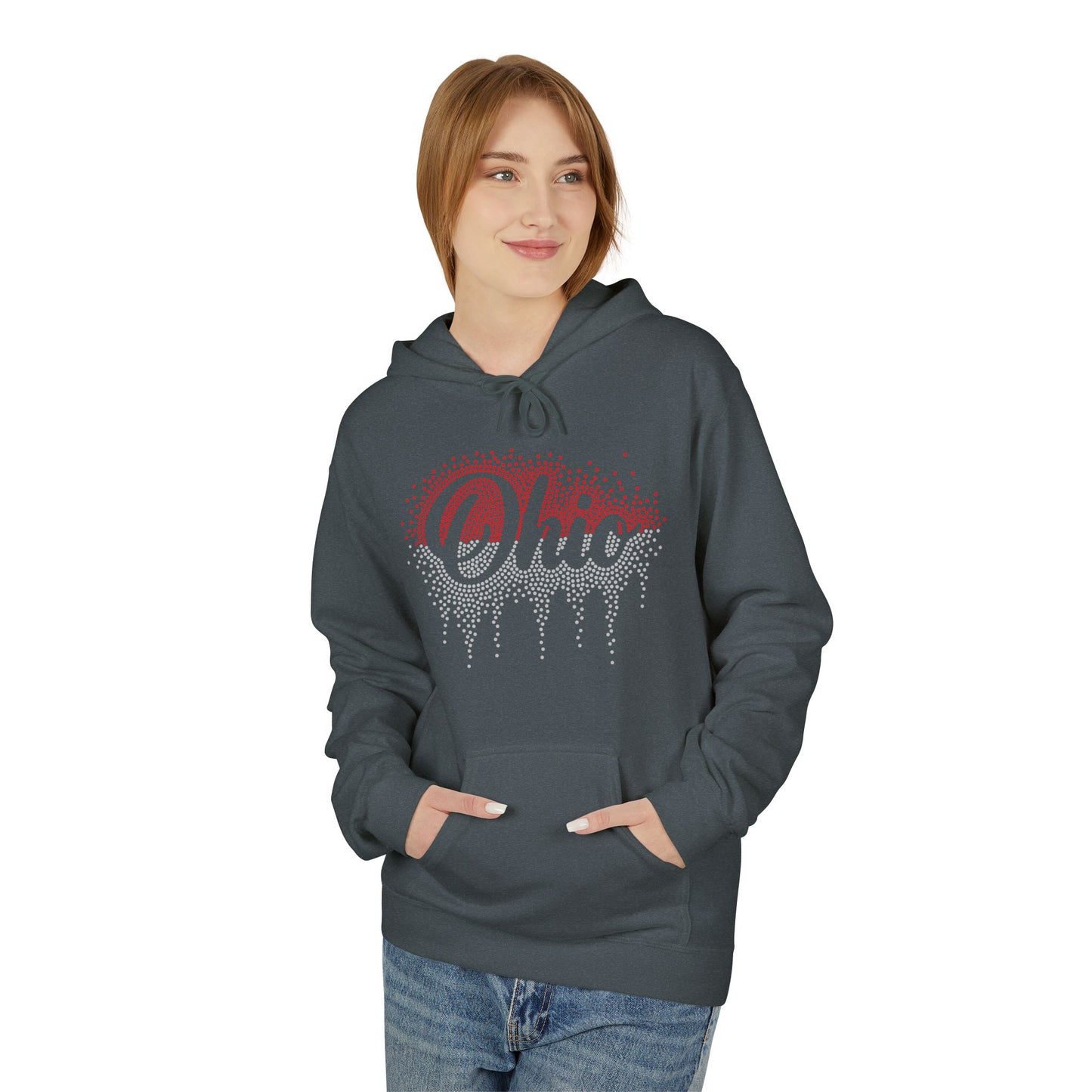 Ohio Rhinestone Cursive Hoodie