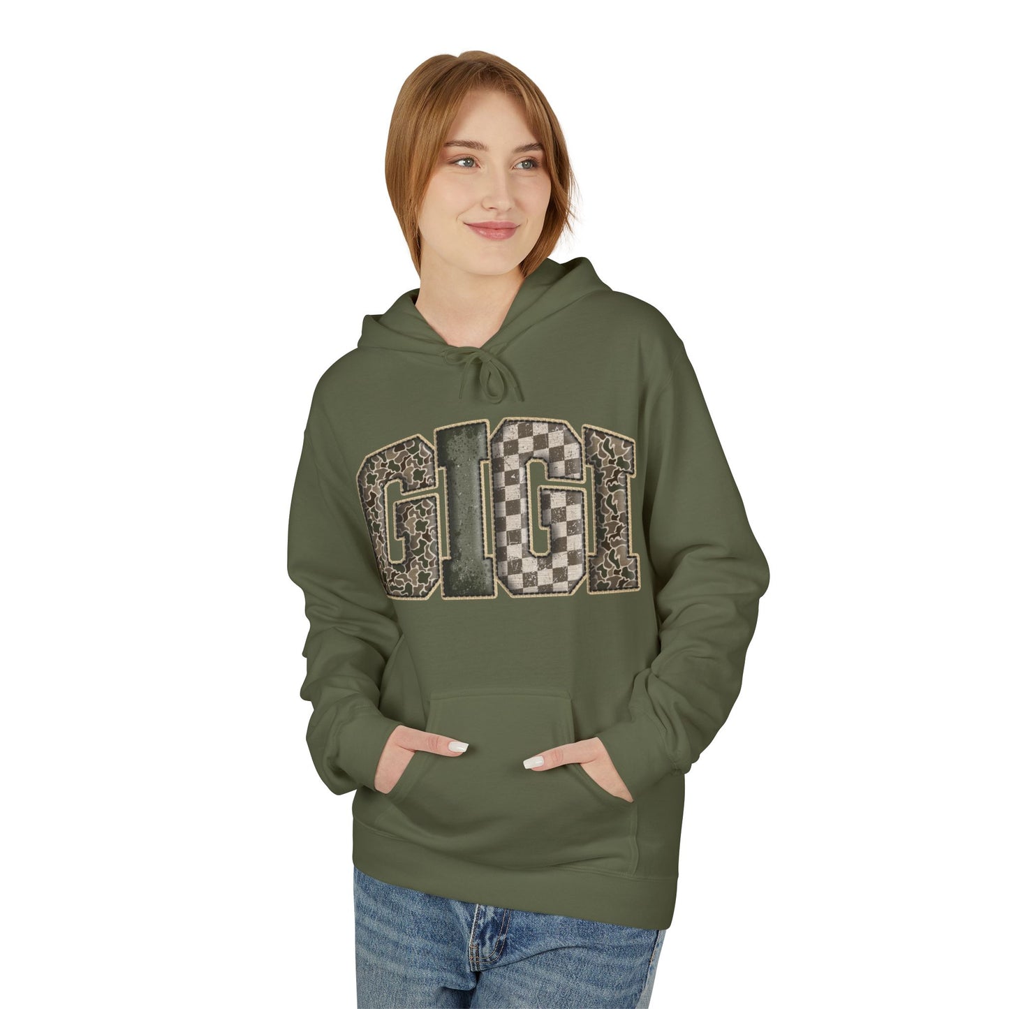 GIGI Camo Print Hoodie