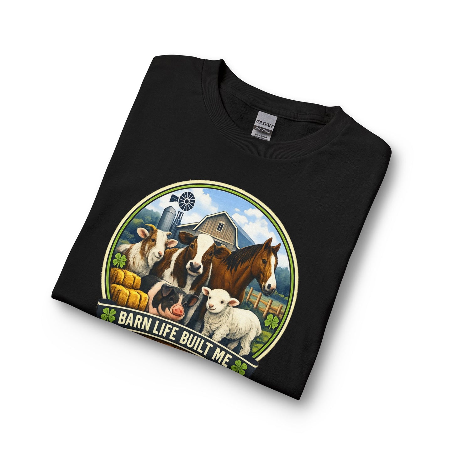 BARN LIFE BUILT ME - Large Animals - Long Sleeve T-Shirt