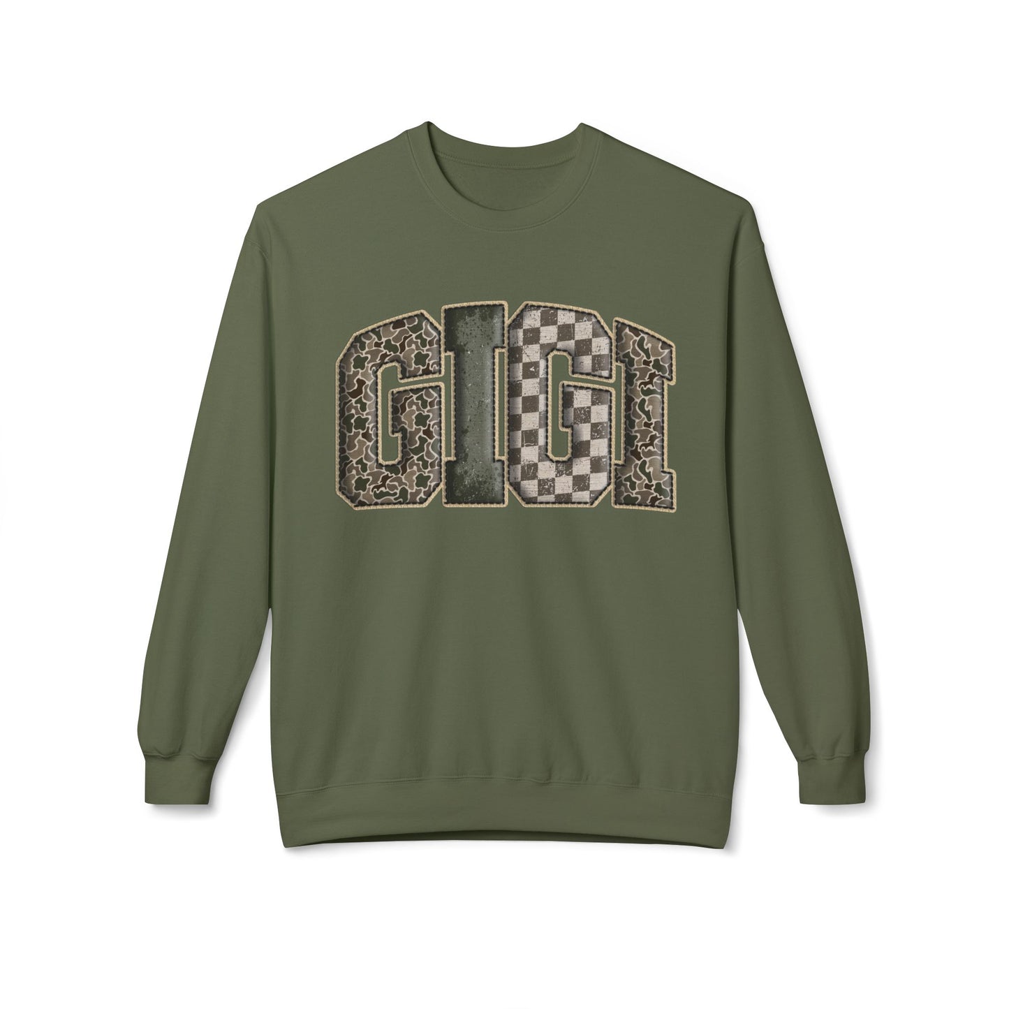 GIGI Camo Crewneck Sweatshirt