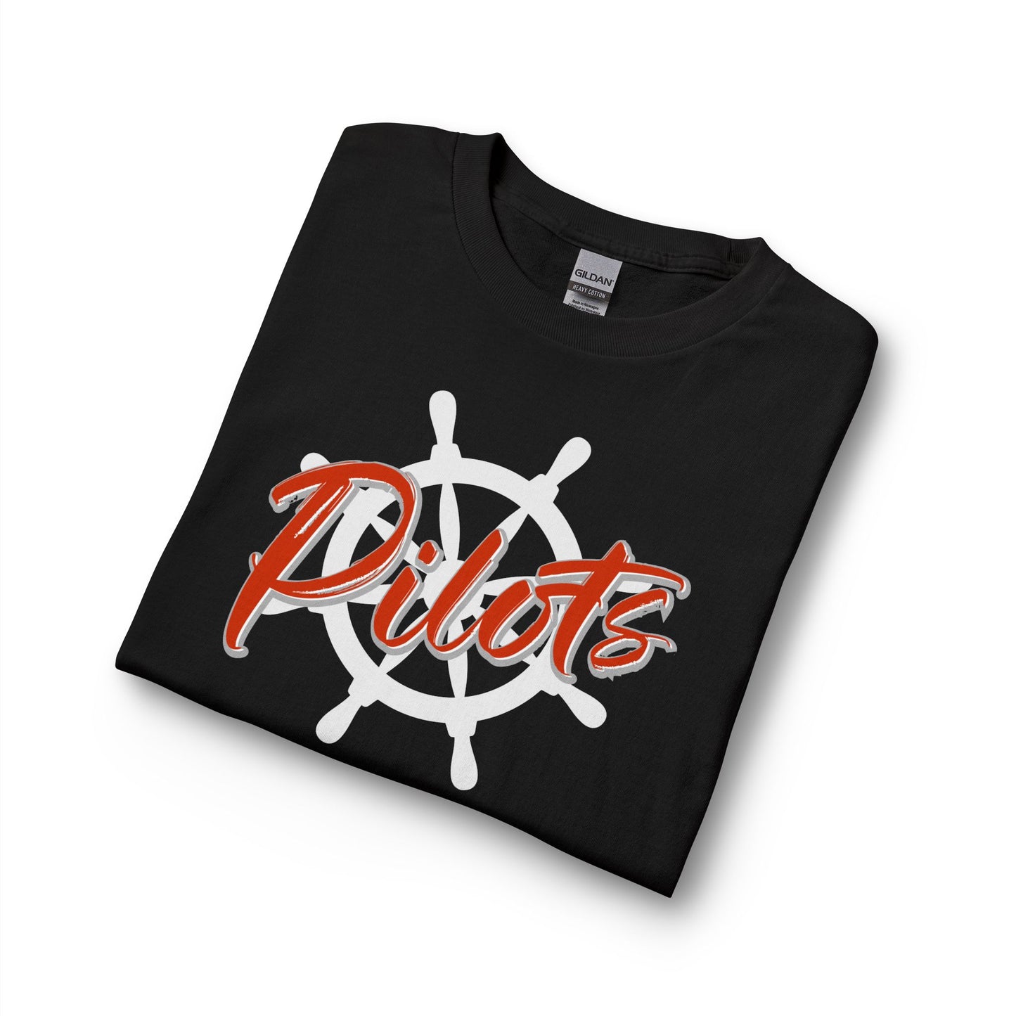Pilots Nautical Wheel Long Sleeve T-Shirt