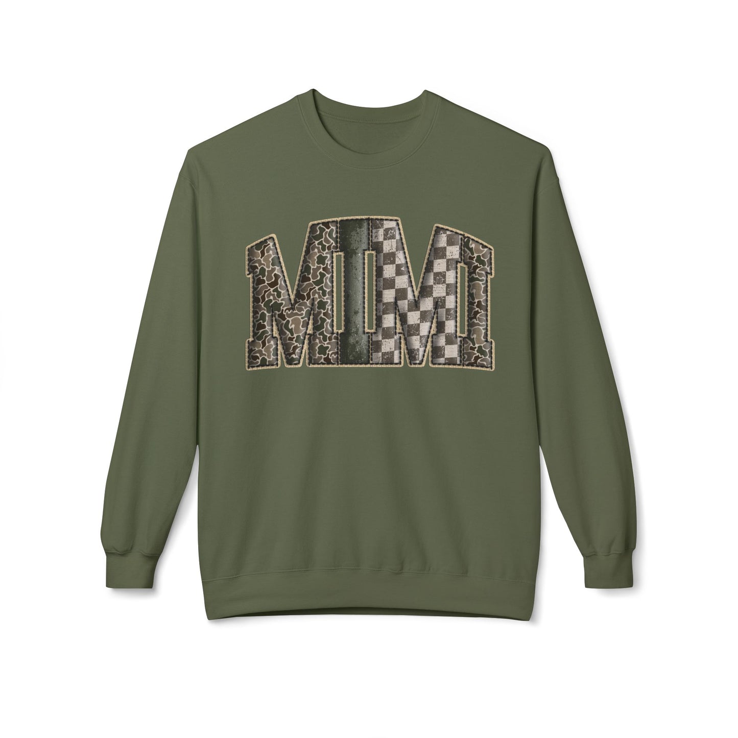 MIMI Camo Crewneck Sweatshirt