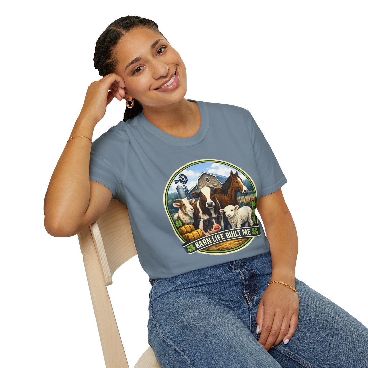 BARN LIFE BUILT ME - Large Animals - Unisex T-Shirt