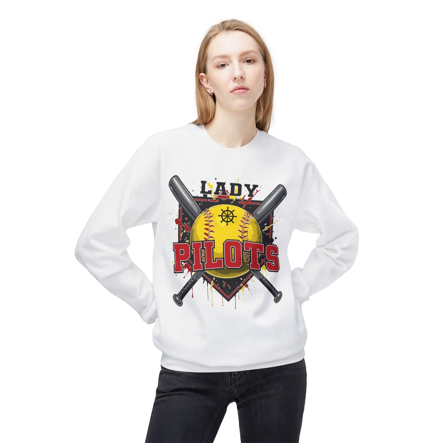 GLITTER VERSION - River Lady Pilots Softball 2 Sweatshirt