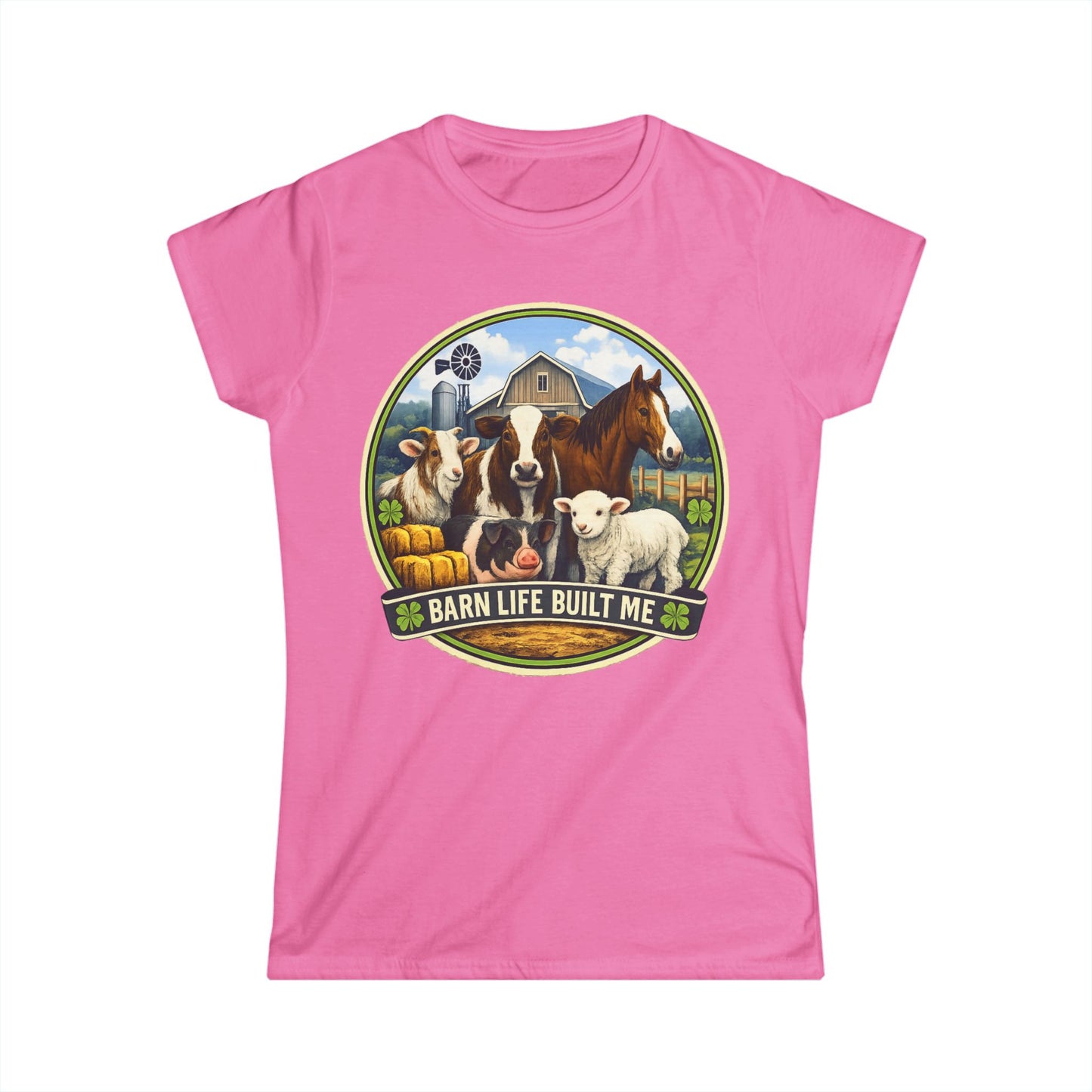 BARN LIFE BUILT ME- Large Animals - Women's T-Shirt