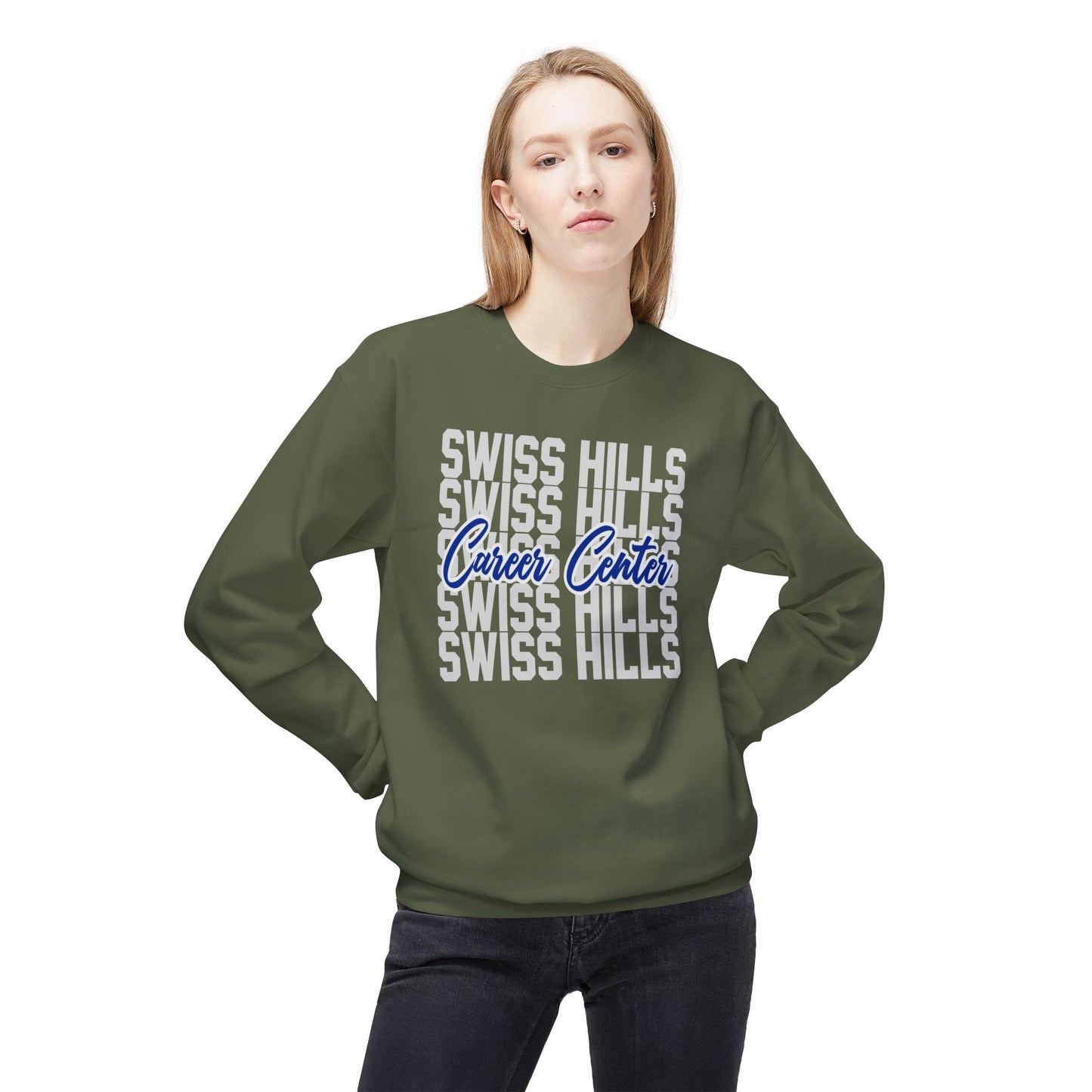 Swiss Hills Stacked Crewneck Sweatshirt