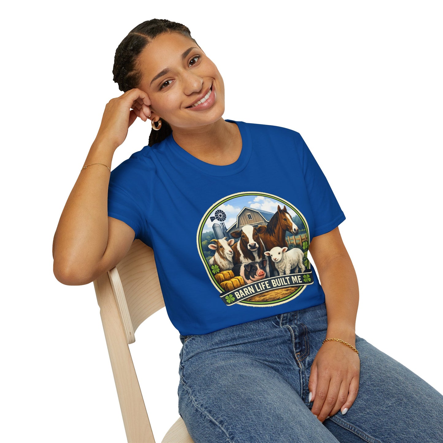 BARN LIFE BUILT ME - Large Animals - Unisex T-Shirt