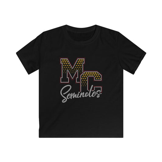 Monroe Central Kids T‑Shirt — RHINESTONE & GLITTER DESIGN!