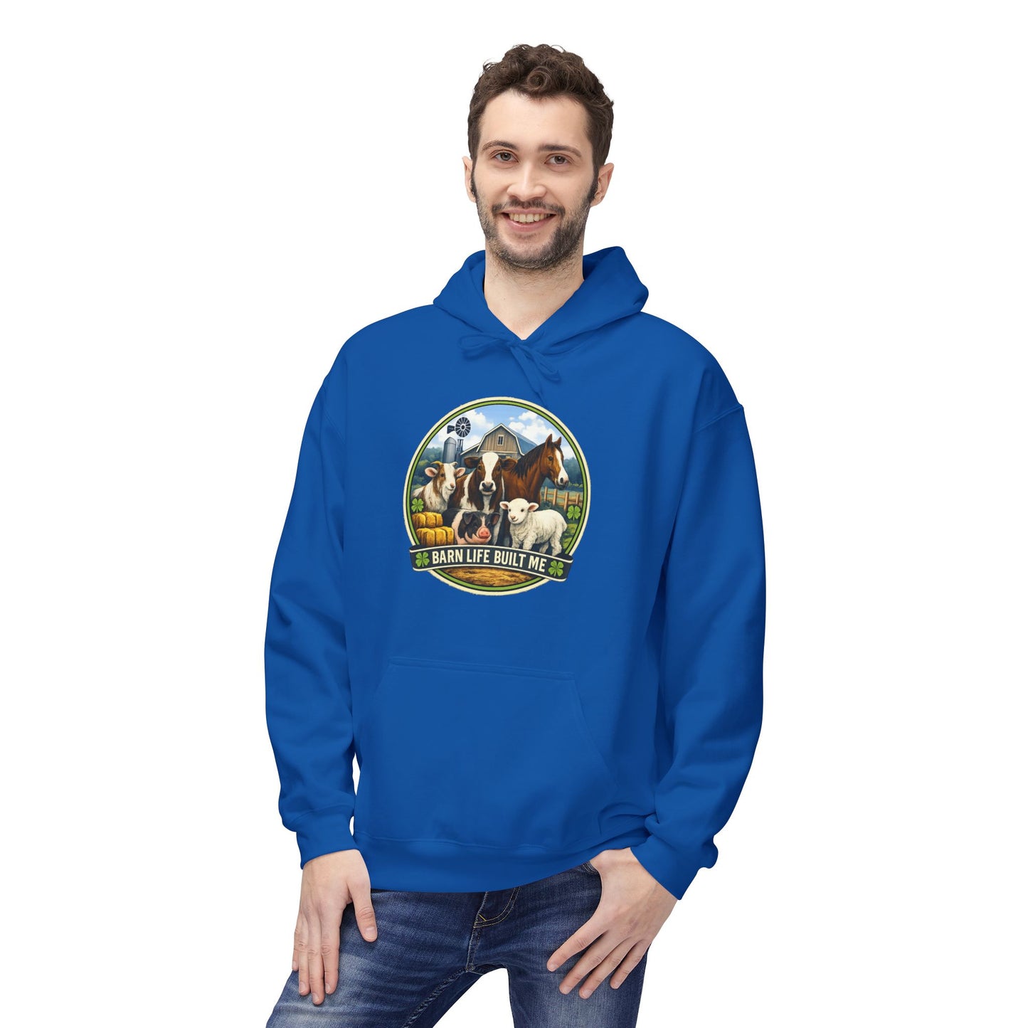 BARN LIFE BUILT ME - Large Animals - Hoodie