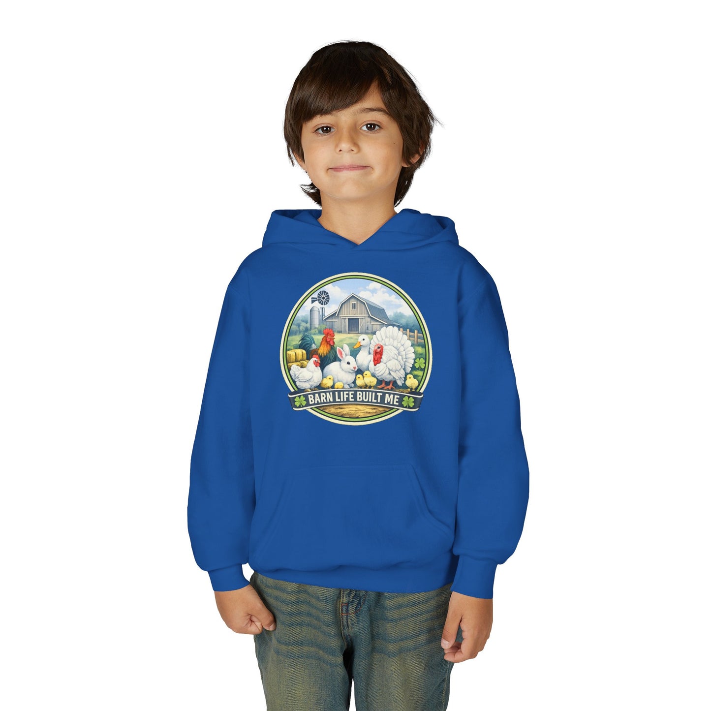 BARN LIFE BUILT ME - Small Animals - Youth Hoodie