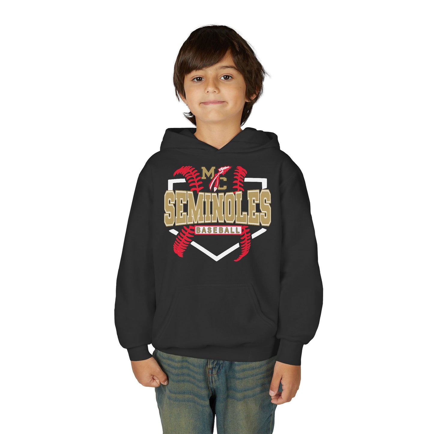 MC Seminoles Baseball 2 Youth Hoodie
