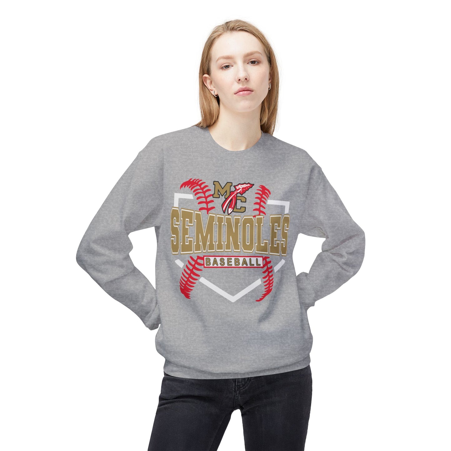 MC Seminoles Baseball 2 Crewneck Sweatshirt