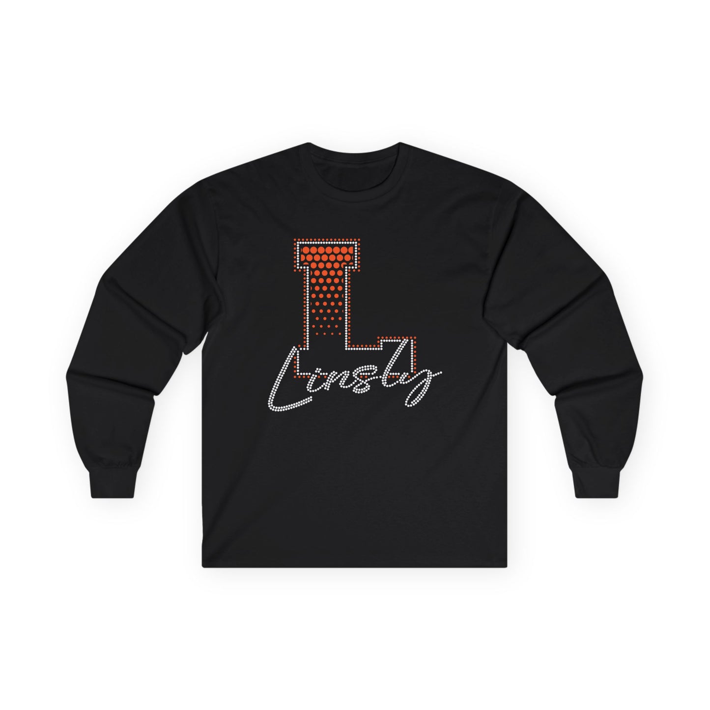 Linsly Long Sleeve Tee — RHINESTONE & GLITTER DESIGN!