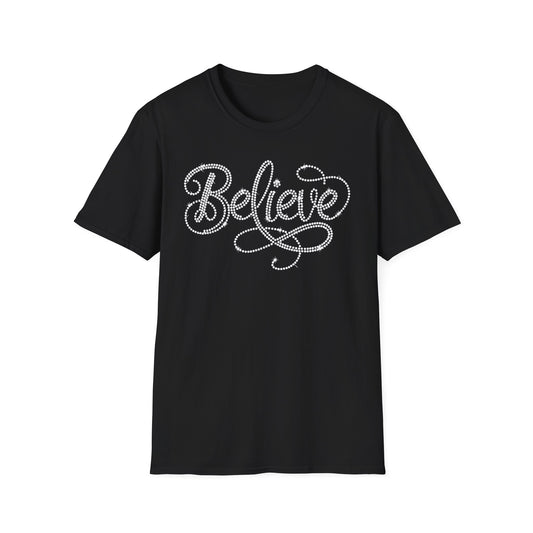 BELIEVE - Clear Rhinestones