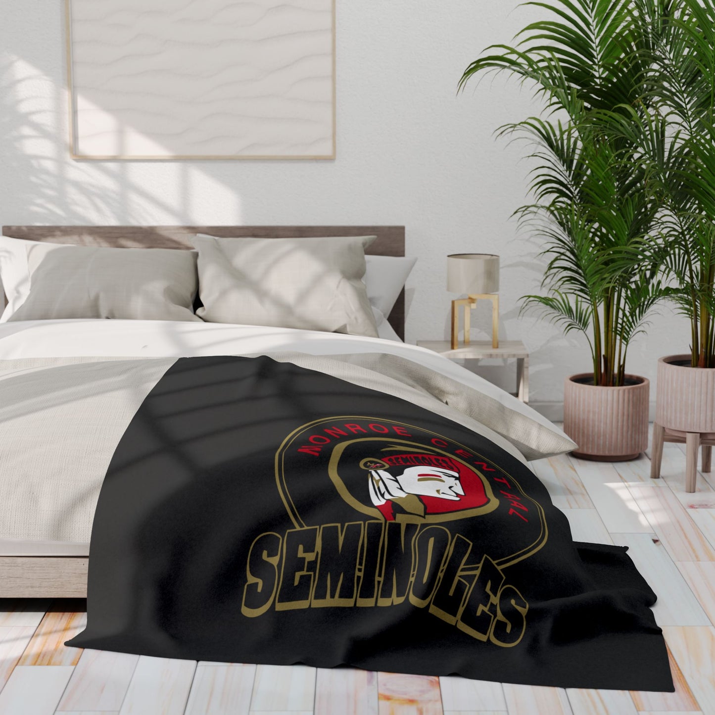Monroe Central Seminoles  - Soft Fleece Blanket