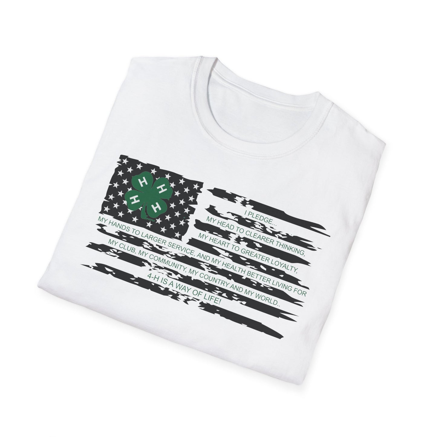 4-H PLEDGE American Flag - Unisex T-Shirt