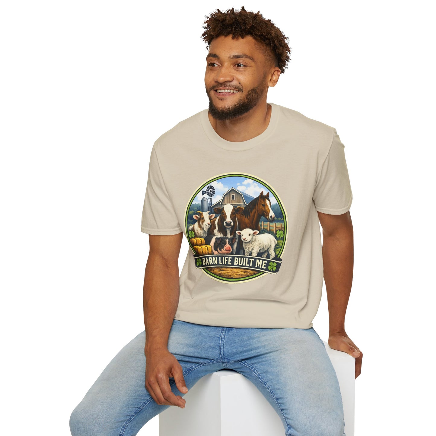 BARN LIFE BUILT ME - Large Animals - Unisex T-Shirt