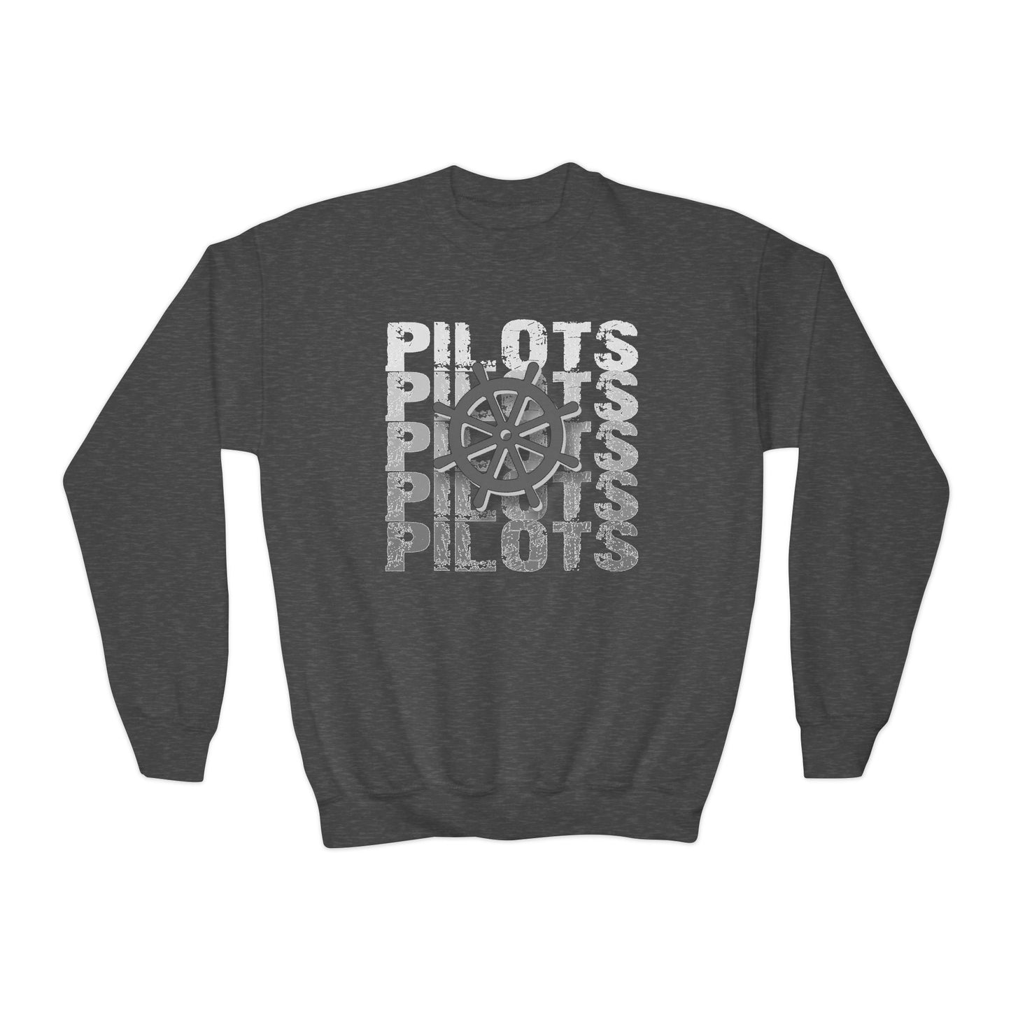 Pilots Stacked Wheel Youth Sweatshirt