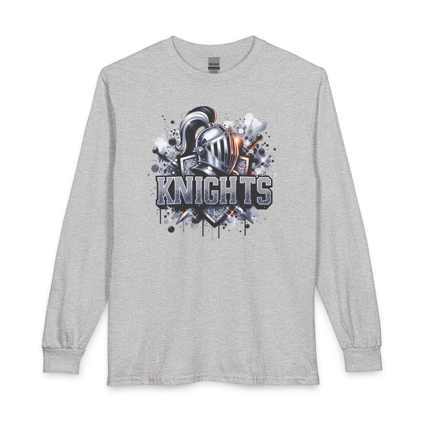 Knights Graphic Long Sleeve Tee — Bling