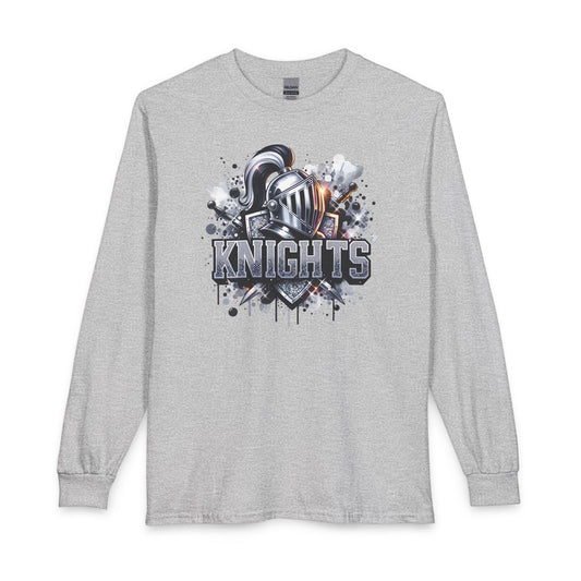 Knights Graphic Long Sleeve Tee — Bling