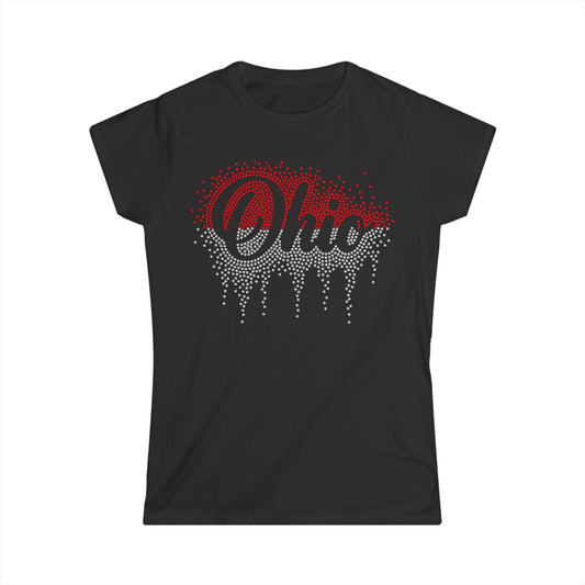 Ohio Rhinestone Cursive Tee