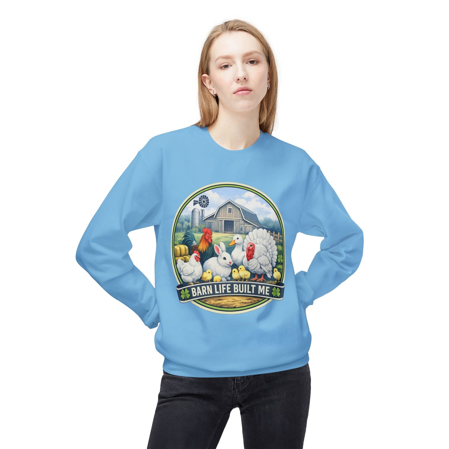 BARN LIFE BUILT ME - Small Animals - Crewneck Sweatshirt