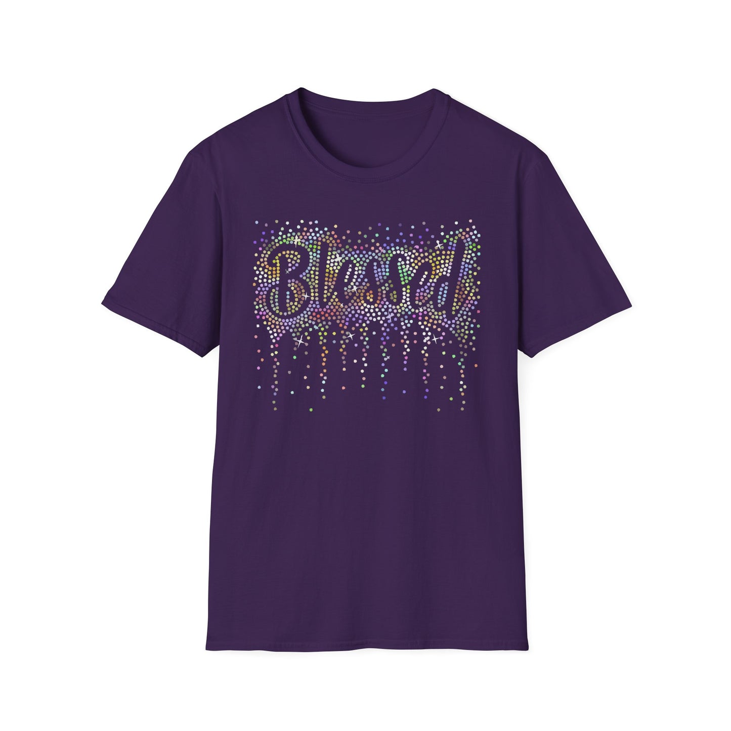 BLESSED - Holographic Rhinestones