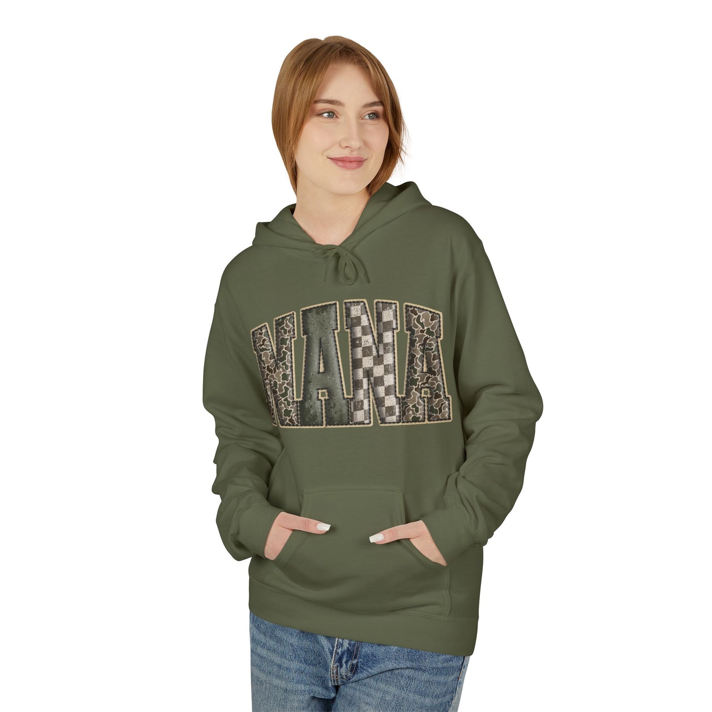 Nana Camo Print Hoodie