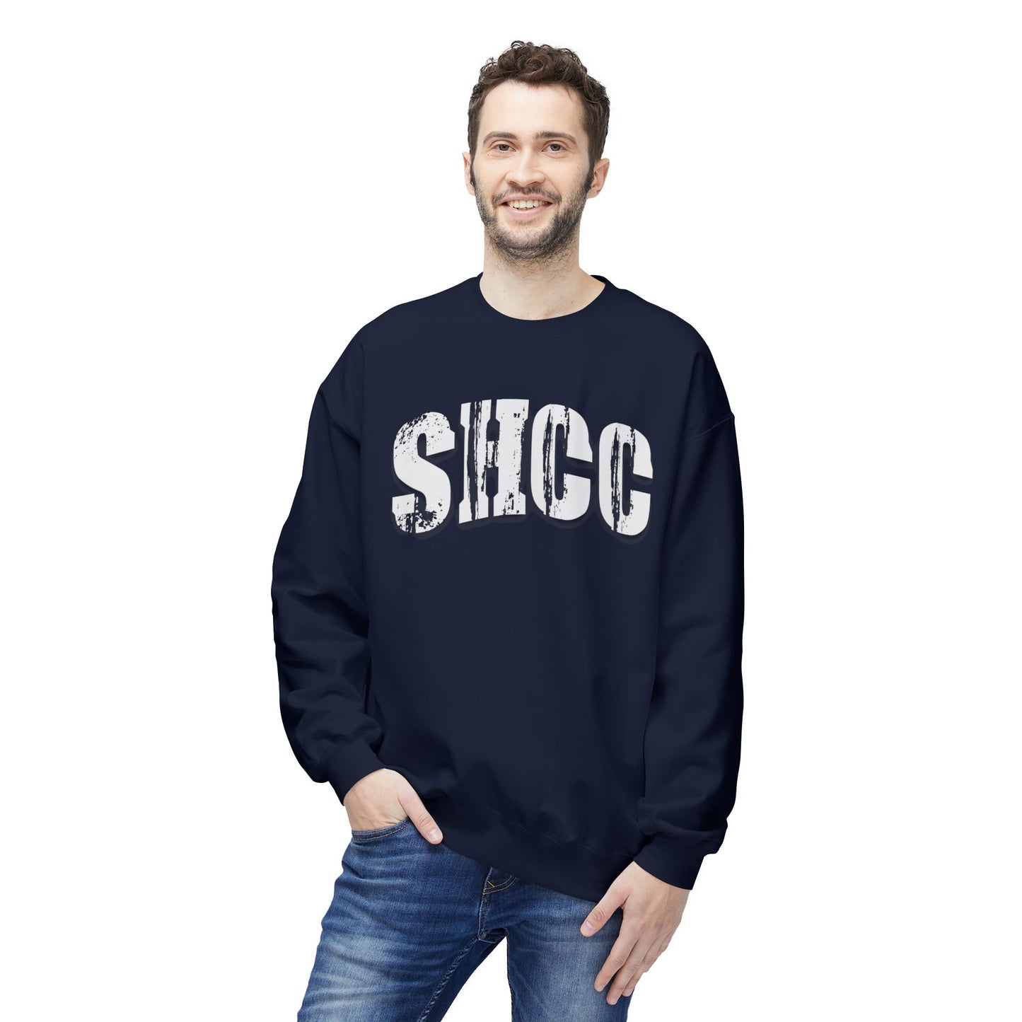 SHCC Distressed Vintage Logo Crewneck Sweatshirt