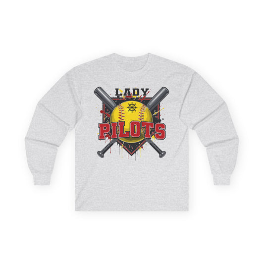 River Lady Pilots Softball 2 Long Sleeve Tee