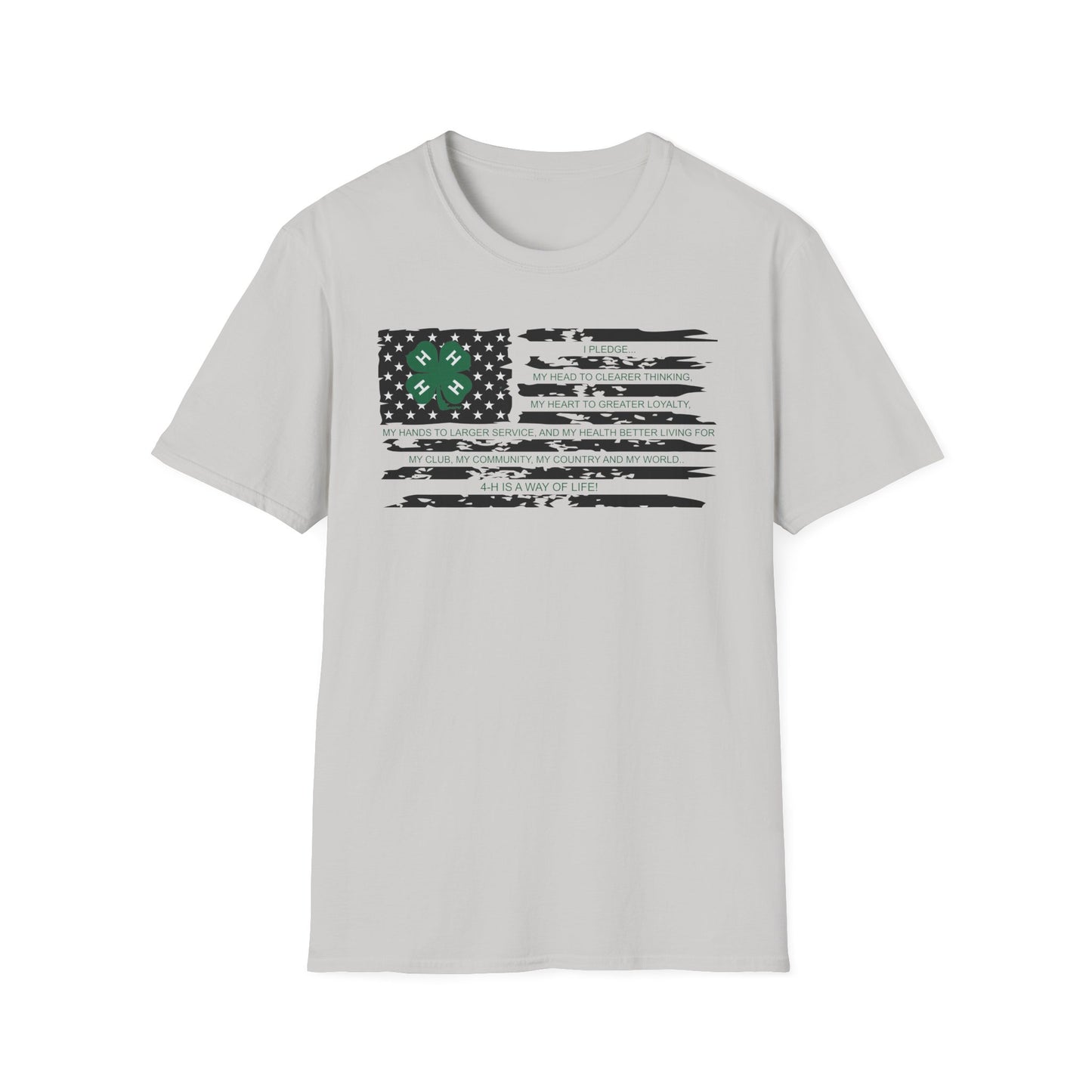 4-H PLEDGE American Flag - Unisex T-Shirt