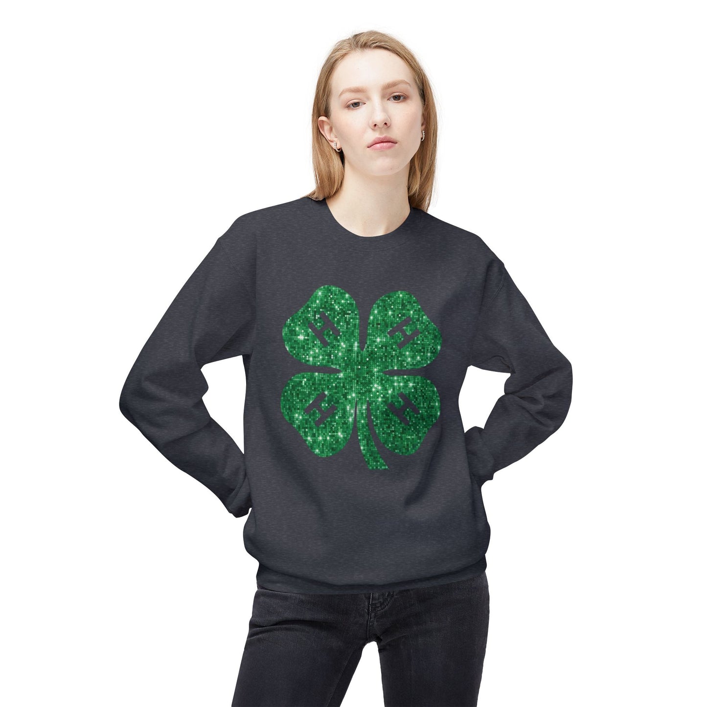 4-H GLITTER - Crewneck Sweatshirt