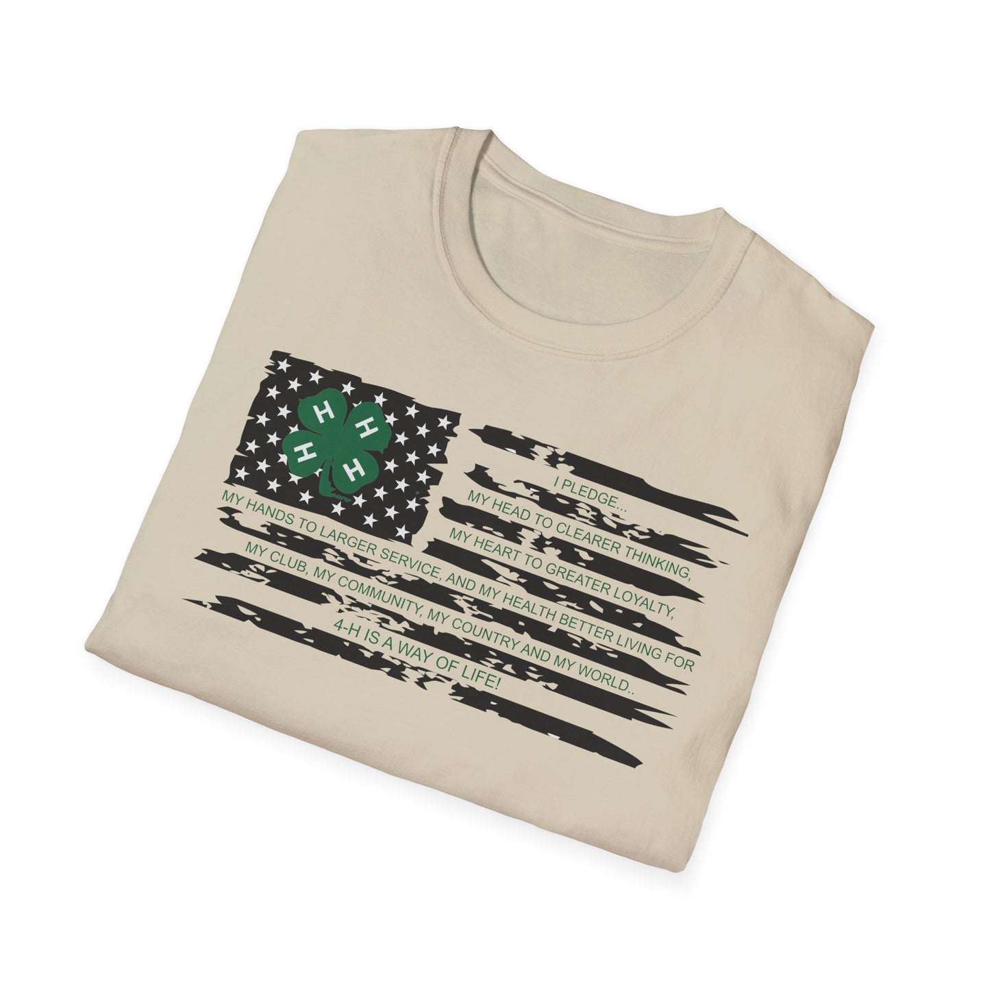 4-H PLEDGE American Flag - Unisex T-Shirt