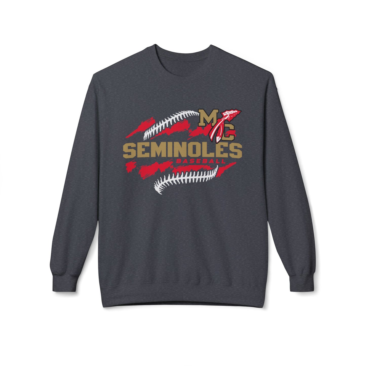 MC Seminoles Baseball 1 Crewneck Sweatshirt