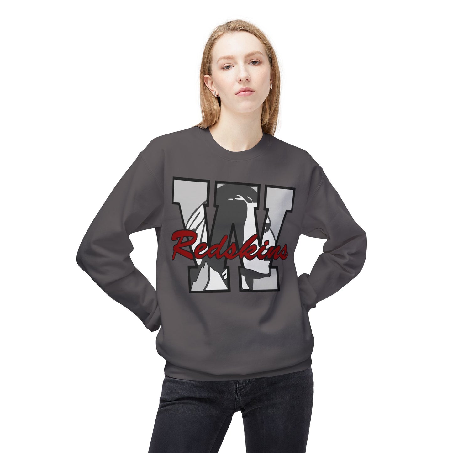 Woodsfield Redskins Letter Crewneck Sweatshirt