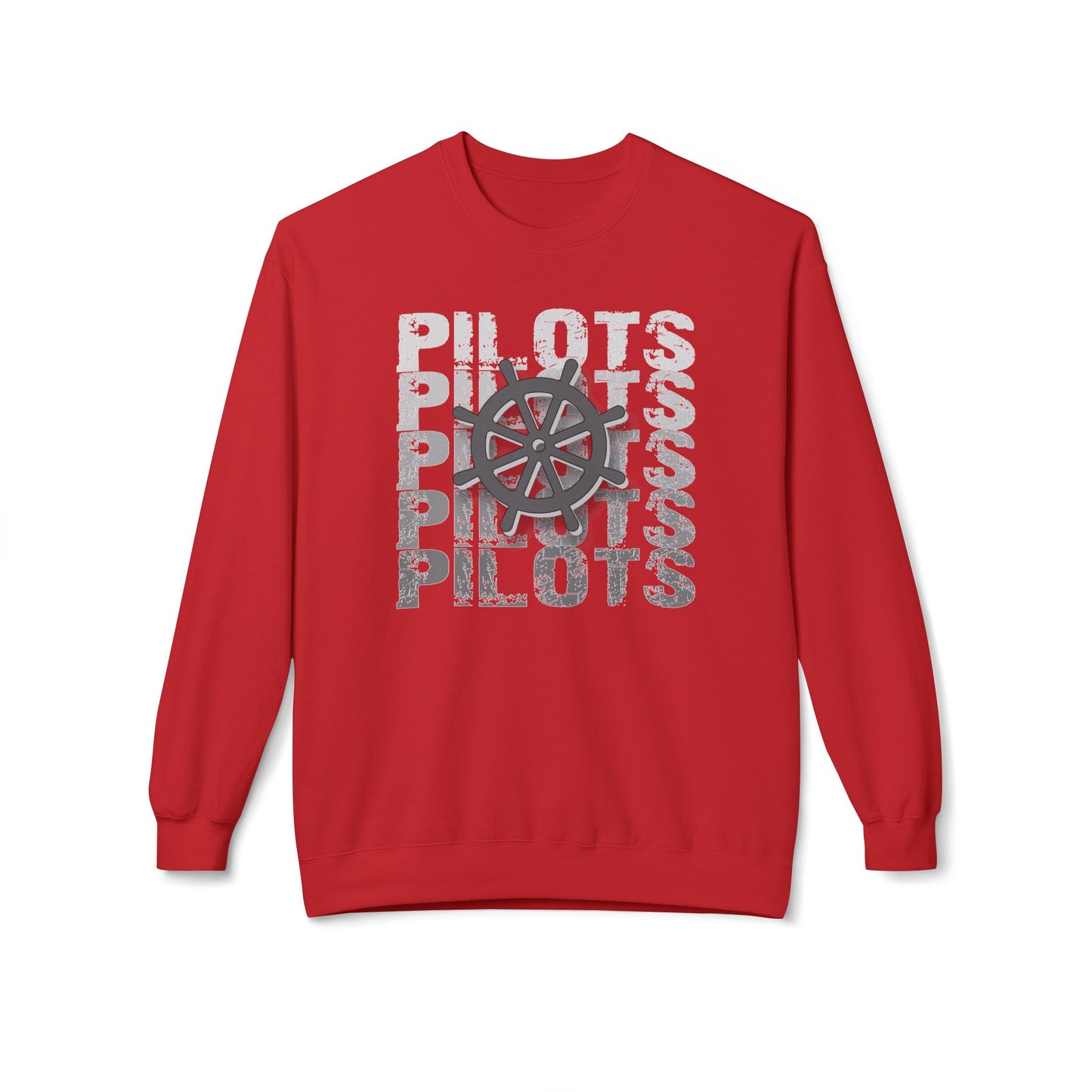 Pilots Stacked Wheel Crewneck Sweatshirt