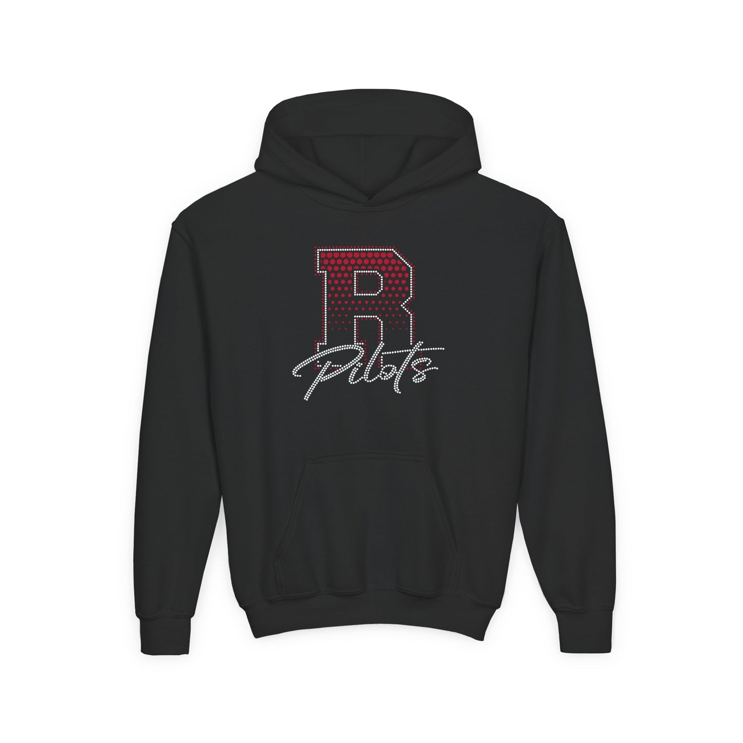River Pilots Youth Hoodie – RHINESTONE R & GLITTER DESIGN!