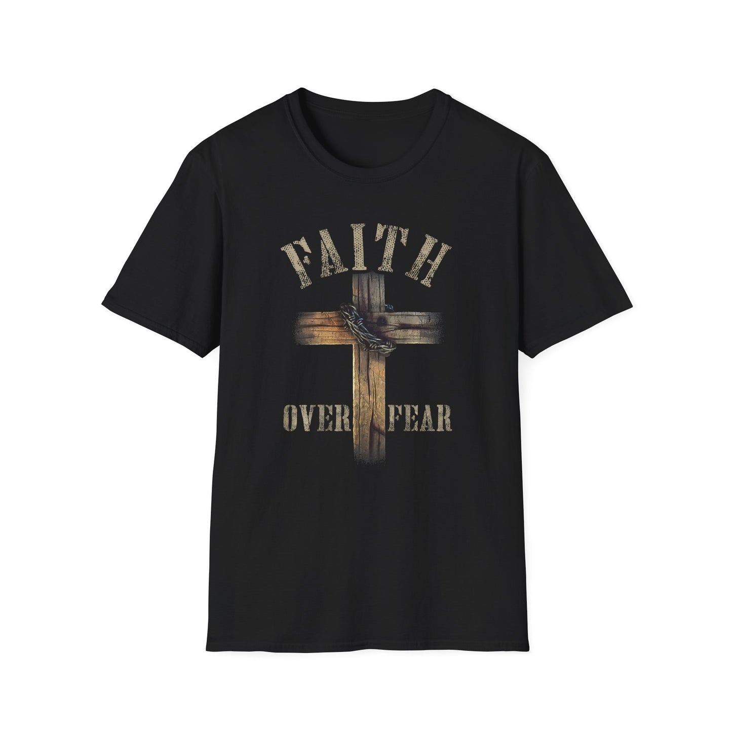 Faith Over Fear American Flag 2 T-Shirt