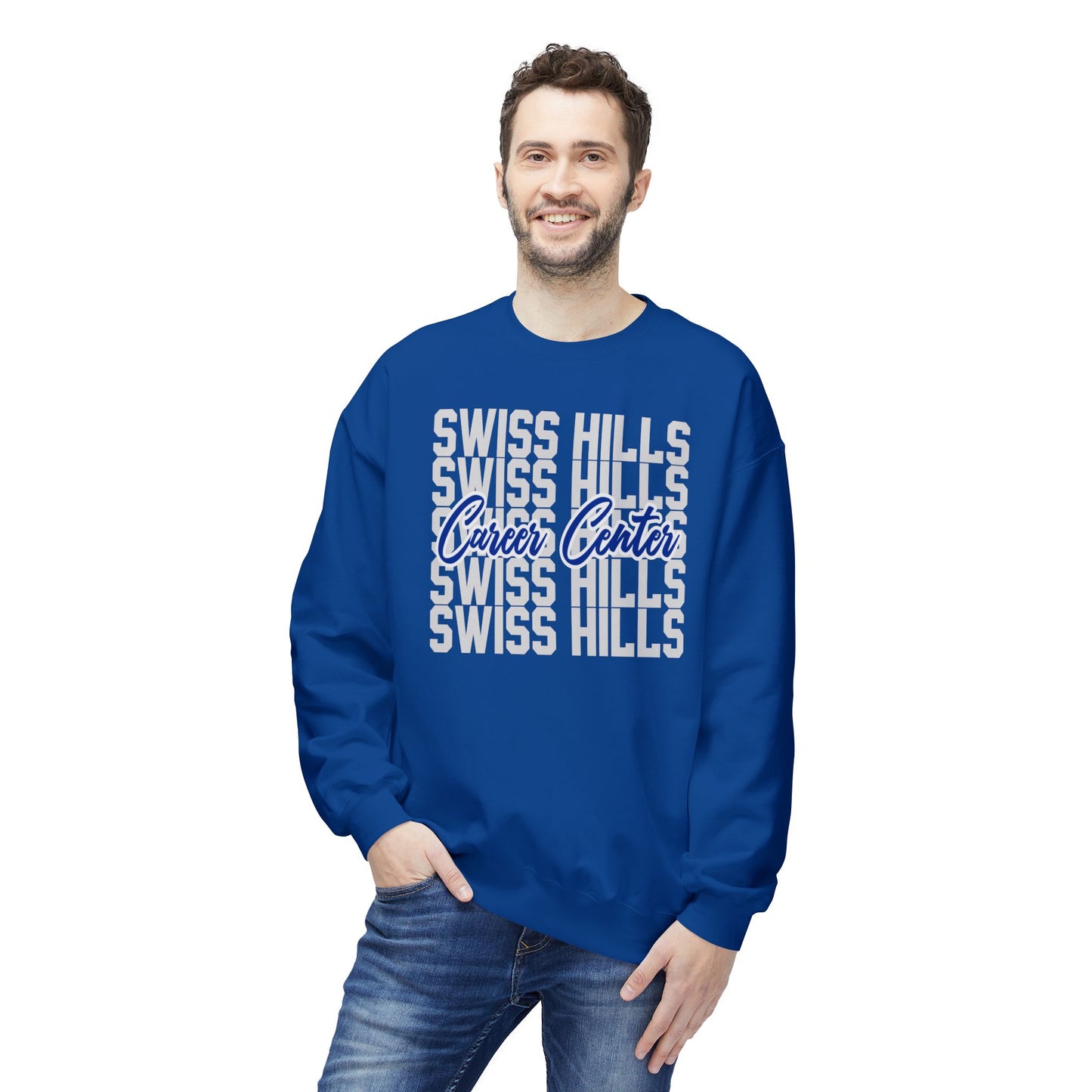 Swiss Hills Stacked Crewneck Sweatshirt