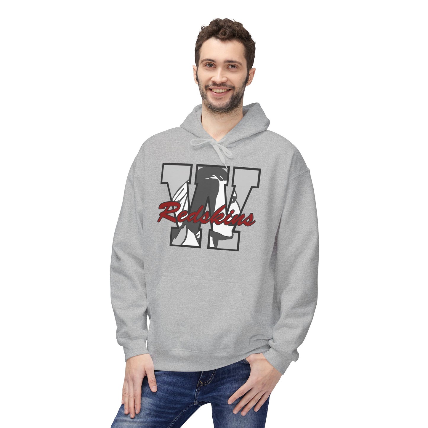 Woodsfield Redskins Letter Hoodie