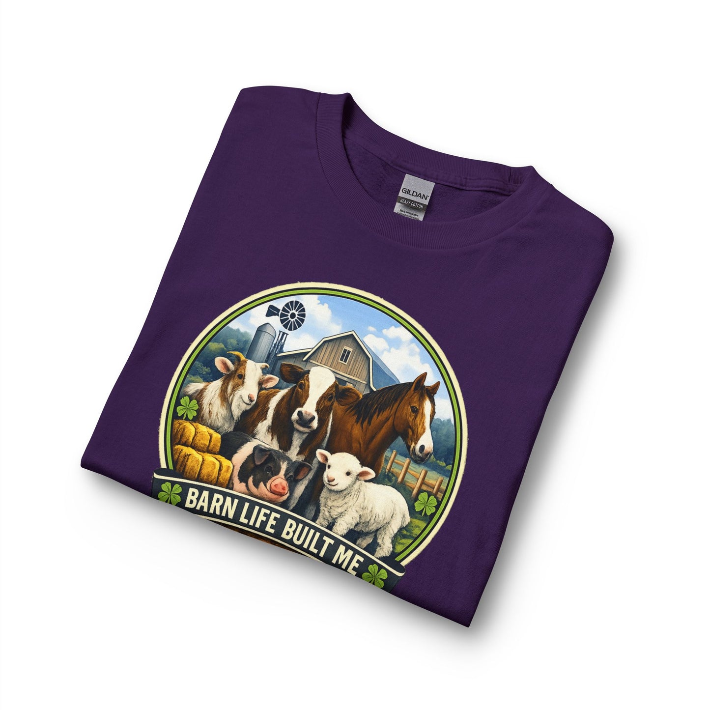 BARN LIFE BUILT ME - Large Animals - Long Sleeve T-Shirt