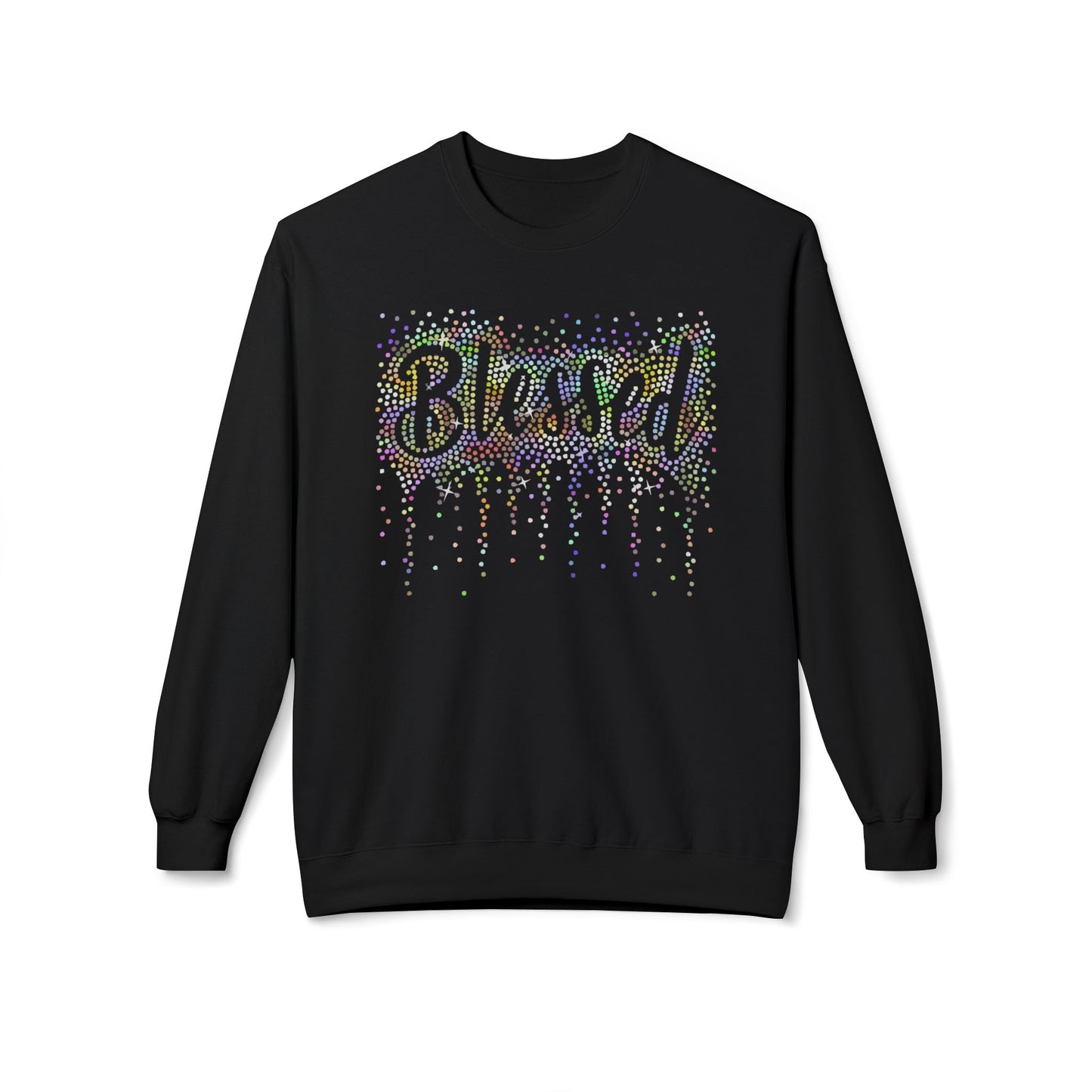 BLESSED - Holographic Rhinestones