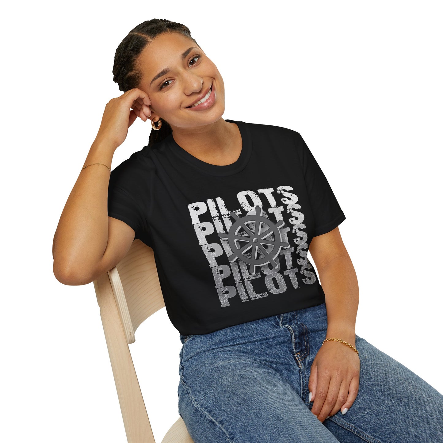 Pilots Stacked Wheel Unisex T-Shirt