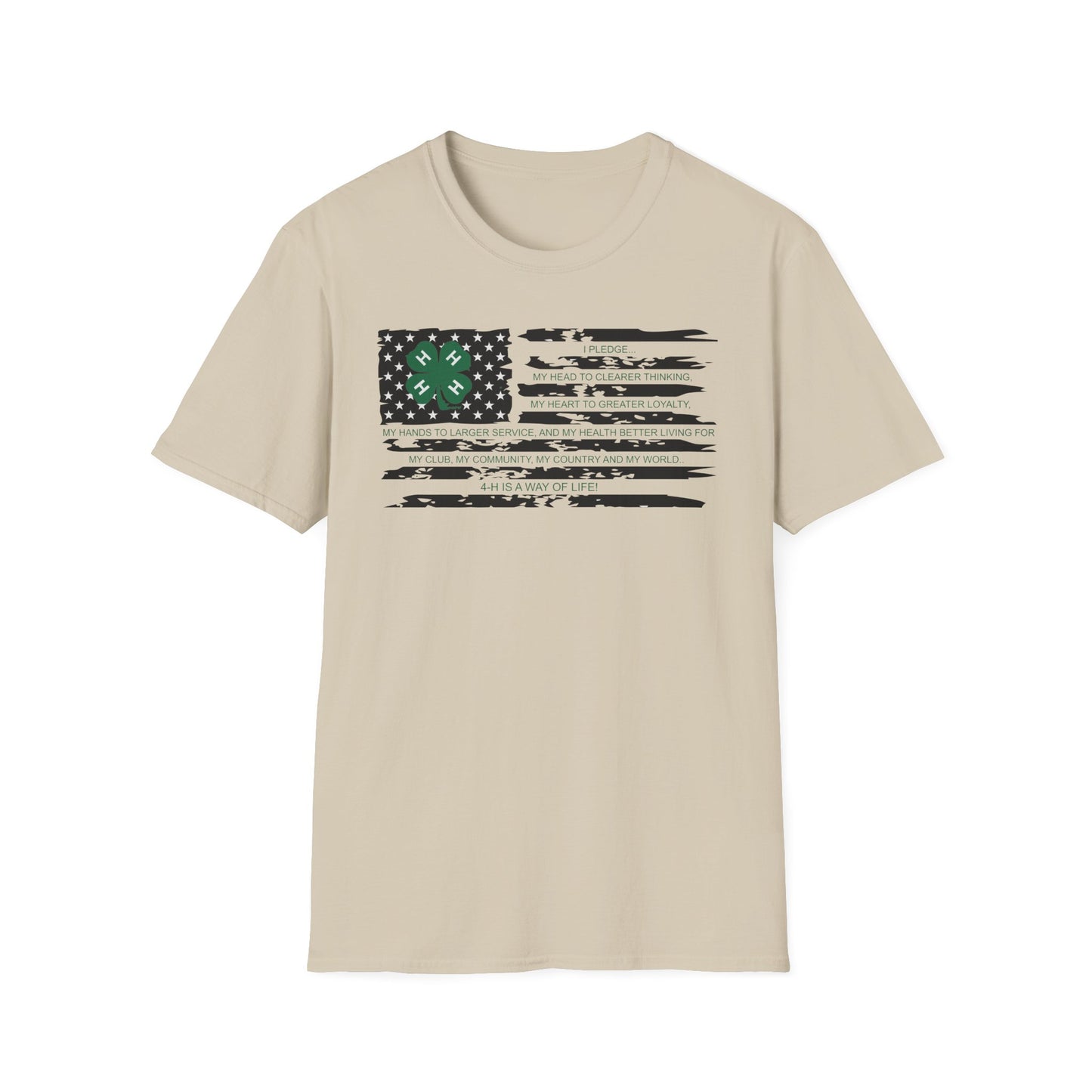 4-H PLEDGE American Flag - Unisex T-Shirt