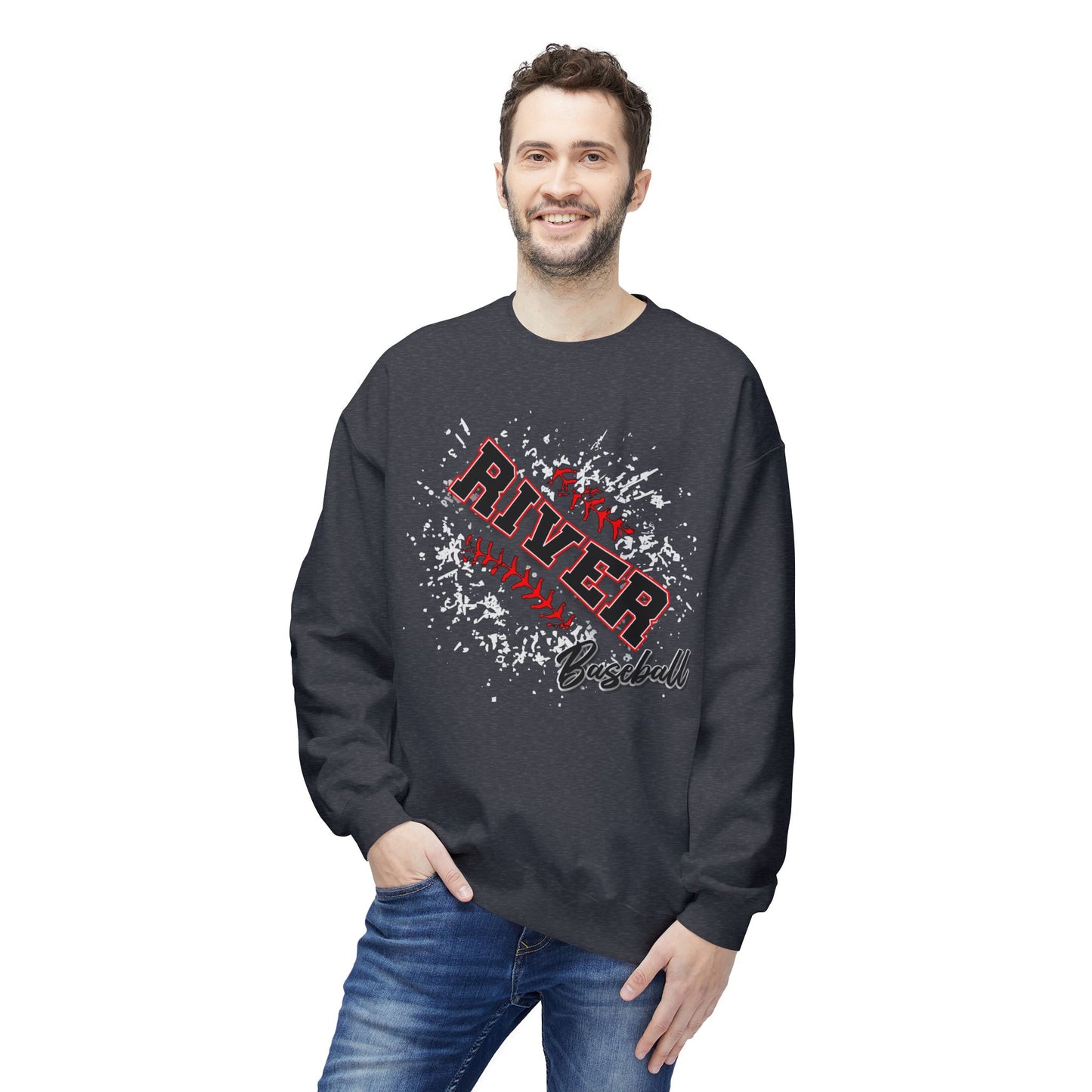River Baseball 1 Crewneck Sweatshirt
