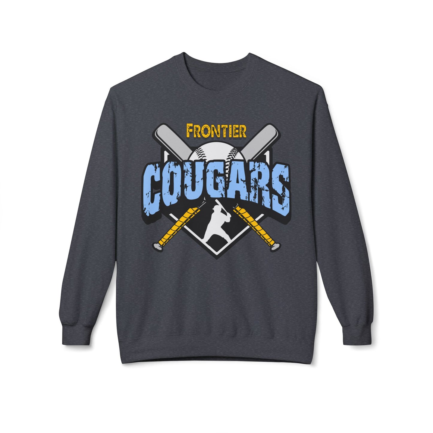 Frontier Cougars Baseball 2 Crewneck Sweatshirt