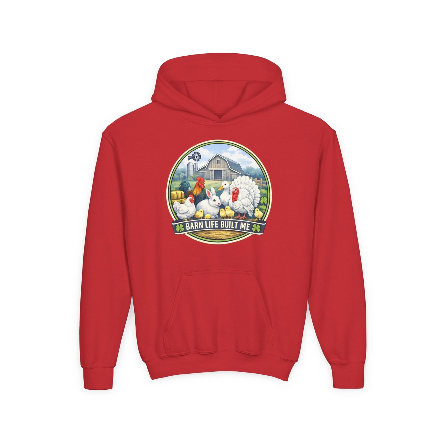 BARN LIFE BUILT ME - Small Animals - Youth Hoodie