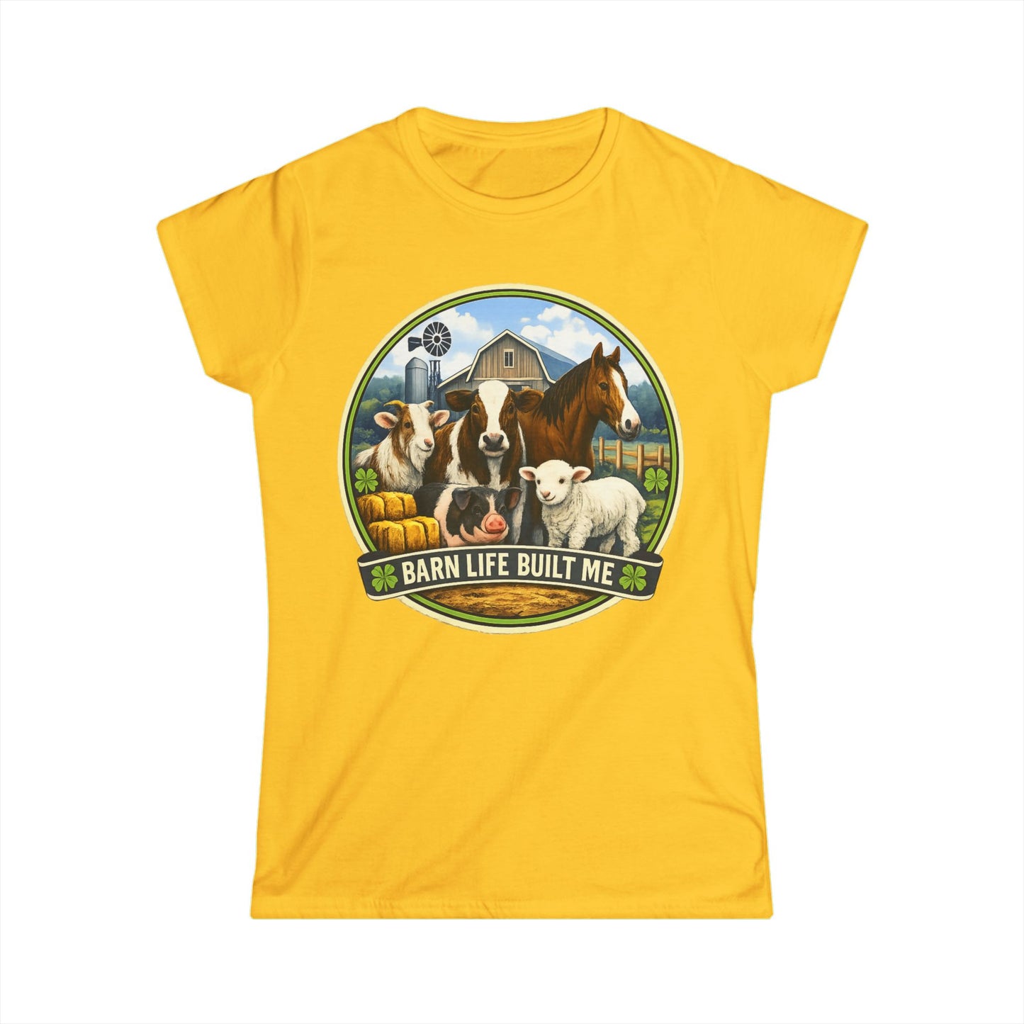 BARN LIFE BUILT ME- Large Animals - Women's T-Shirt