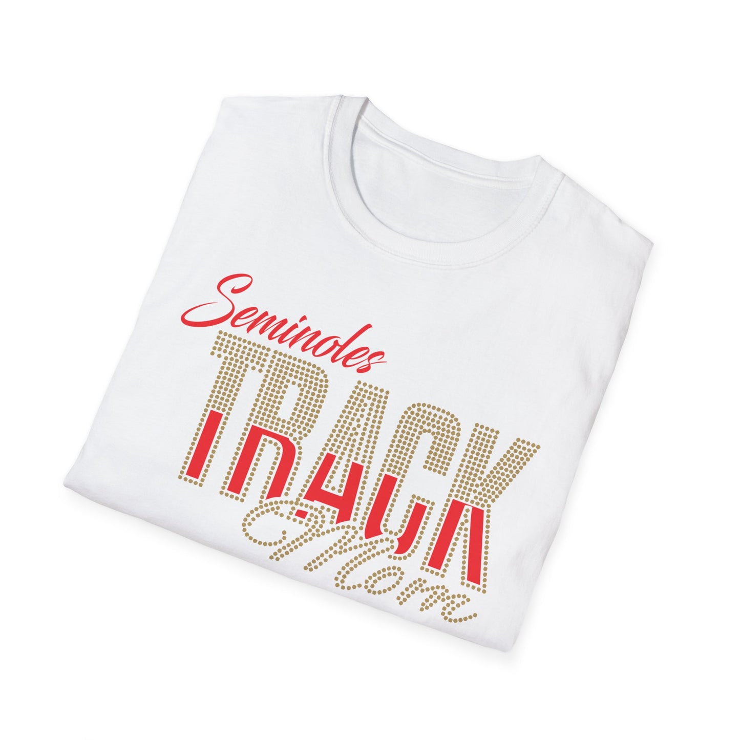 Seminoles Track Mom Unisex T-Shirt — Rhinestone & Glitter Vinyl